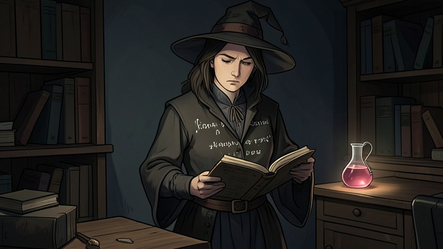 The Witch’s Formula from "Faust". A Comic Ritual Nonsense as instruction The Witch recites a deliberately absurd formula from her book, reducing learned systems to verbal tricks.