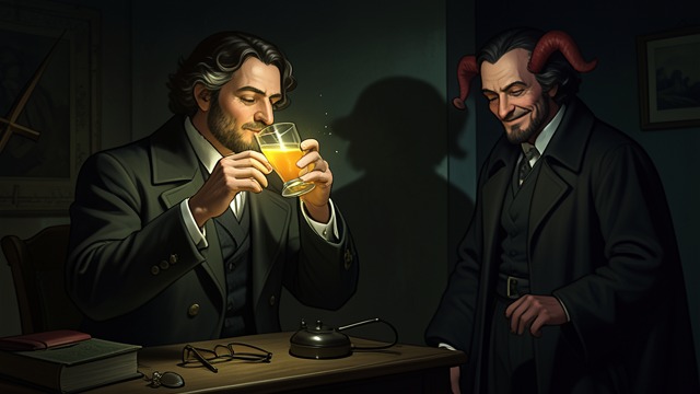 The Potion Taken from "Faust". A New Physical Life The drink’s effect Faust drinks the Witch’s potion, and Mephistopheles tells him that it will stir his blood and awaken desire.