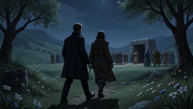 The Climb Begins from "Faust". A Mountain Journey Faust welcomes the path Faust prefers walking through the spring mountain landscape to taking a supernatural shortcut.