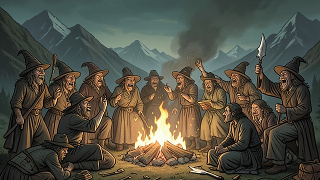The Witches’ Gathering from "Faust". A World of Reversal The revel assembles Witches and other figures gather amid fires, songs, and grotesque boasts on the mountain.