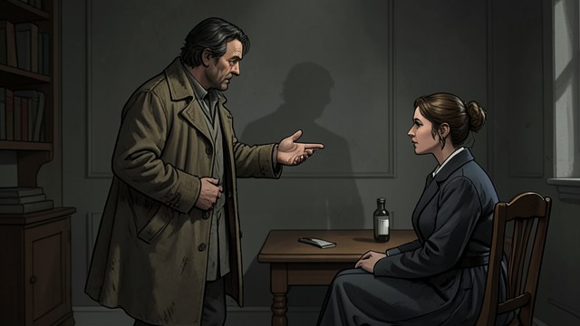 The Acquittal Approaches from "The Mysterious Affair at Styles". The Case Begins to Fray A Plausible Defence John explains that he was lured to Marston’s Spinney by an anonymous note and denies buying poison.