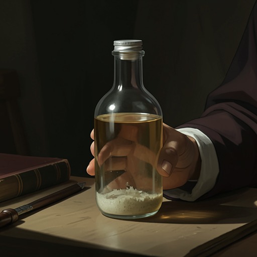 The Poisoned Tonic from "The Mysterious Affair at Styles". Emily’s ordinary medicine becomes the delayed mechanism of her death, while misleading drinks and symptoms disguise the poisoning.