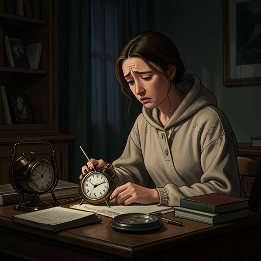 Time Under Desire from "Simple Passion". Follows the narrator’s altered perception of time, from waiting and compressed encounters to retrospective attempts to reverse loss.