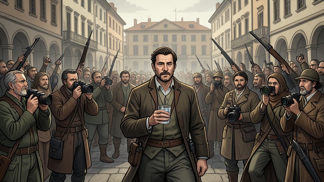 A Crowd’s Verdict from "Stranger in a Strange Land". Public Order Becomes Mob Rule A crowd assembles A hostile crowd gathers while media coverage frames Smith as a fugitive and fraud.