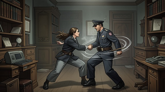 The First Disappearances from "Stranger in a Strange Land". Protection Becomes Force A sudden intervention When an officer strikes Gillian, Smith makes the attacker disappear.