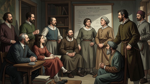 The Seventh-to-Eighth Transition from "Stranger in a Strange Land". A Threshold in Community A prepared group Ben witnesses a service for members ready to move from the Seventh Circle to the Eighth.