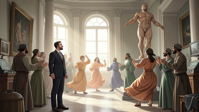 A Manufactured Heaven from "Stranger in a Strange Land". Happiness as Performance Ritual and commerce The service mixes dancing, music, advertisements, gambling, and public declarations of salvation.