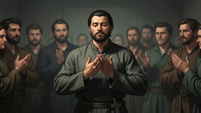 犹太身份与归属感,《不洁的血》中的场景。虚假的宗教身份 埃米尔·弗洛里安模仿群体 埃米尔·弗洛里安模仿穆斯林礼拜者的动作,混入他们在户外举行的礼拜。他假装参与,揭示了一个人如何参与公共仪式,却并不具备仪式所表达的身份认同。 将接近误认为动机 人群的存在起初让这起死亡事件看起来像是出于宗教动机。