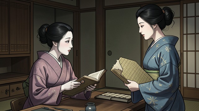 千代与初桃的战争,《艺伎回忆录》中的场景。千代与初桃的战争 身份带来的庇护 纱由里的水扬偿清了她累积的债务,新田置屋养母收养她为家中的女儿。这些变化并未平息她与初桃的冲突,却改变了冲突的局面:纱由里如今在家中具有经济价值和话语权,而初桃的地位仍取决于她自己的收入与行为。