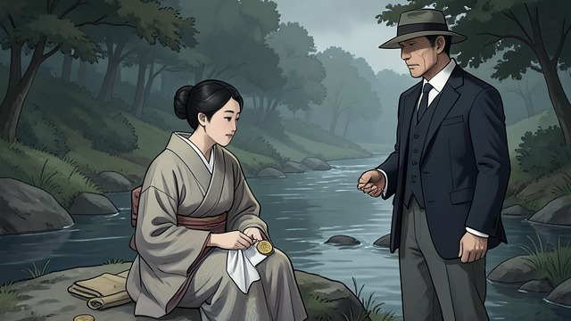 The Chairman’s Sign from "Memoirs of a Geisha". A Future Chosen The encounter by the stream After her family’s deaths, Chiyo feels that her life has no direction.
