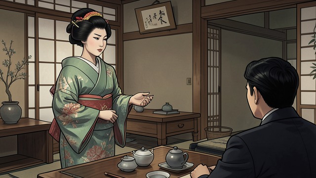 艺术与市场价值,《艺伎回忆录》中的场景。艺术与市场价值 技艺作为生计 豆芽解释说,舞蹈、音乐、举止风范和人际关系共同塑造艺伎的地位。艺术训练是真正的劳动,但也处于由顾客、茶屋、教师和赞助者组成的商业网络之中。 声誉成为货币 纱由里的成功不仅取决于她能表演什么,也取决于谁为她引荐、她在哪里露面,以及有影响力的人是否愿意与她相伴。