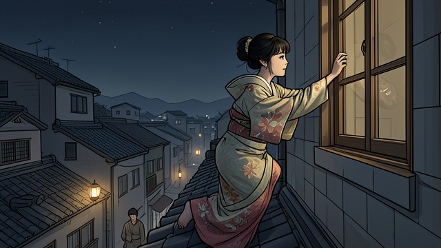 Two Different Escapes from "Memoirs of a Geisha". Two Different Escapes Chiyo’s failed attempt Unable to use the locked front door, Chiyo climbs onto the roof and tries to descend into a neighboring courtyard.