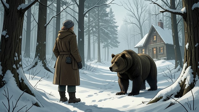 The Bear and the Crossing from "Eugene Onegin". The Bear and the Crossing A dangerous passage Tattiana dreams of a snowbound landscape and a perilous stream.