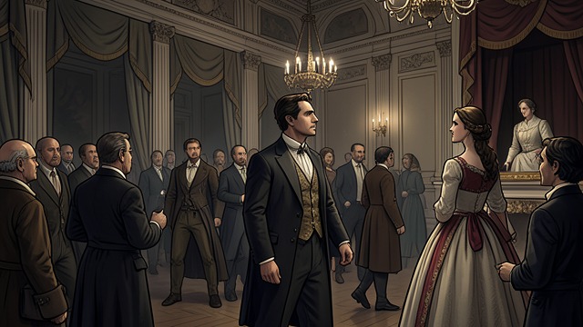 The Society Return from "Eugene Onegin". The Society Return A former world revisited Eugene re-enters fashionable society and sees Tattiana at a ball.
