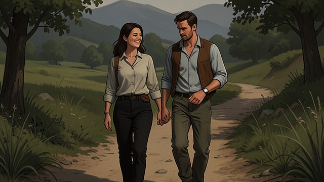 Courting in the Country from "Eugene Onegin". Courting in the Country Everyday closeness Lensky and Olga meet through walks, visits, and small gestures of affection.