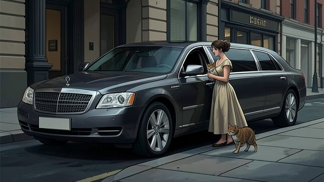 The Cat on the Curb from "Breakfast at Tiffany's". An Attempted Release A New Neighborhood Holly stops the limousine and lets the cat go, telling herself it will find food and company.
