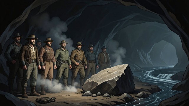 The Price of Forward Motion from "A Journey to the Centre of the Earth". The Price of Forward Motion Action unleashes danger The travelers use explosive material to destroy the granite barrier.