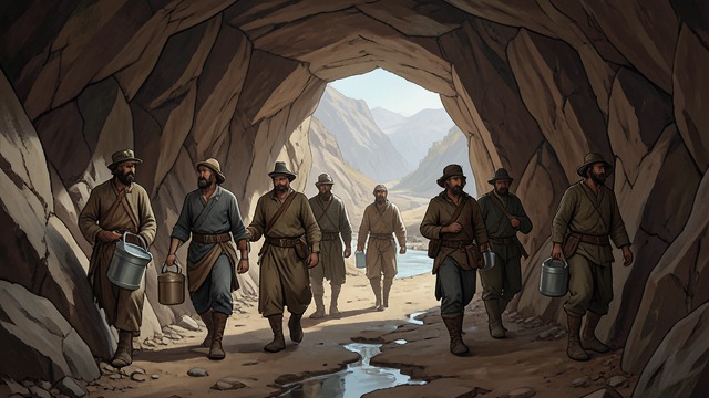 Persistence and Thirst from "A Journey to the Centre of the Earth". Persistence and Thirst The cost of an error The wrong tunnel wastes time and water, leaving the travelers weak during their return.