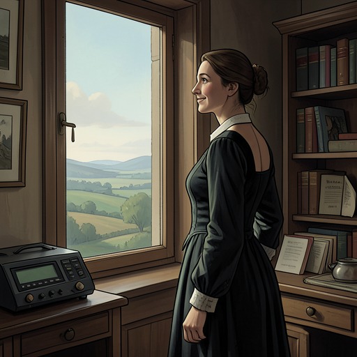 Gretchen and the Absent Explorer from "A Journey to the Centre of the Earth". This thread follows Gretchen’s emotional importance from Henry’s early thoughts of home through her joyful reception of his return.