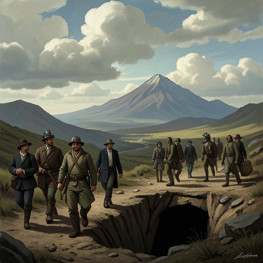 The Expedition’s Changing Route from "A Journey to the Centre of the Earth". This thread follows the expedition from a theoretical destination through mistaken passages and extraordinary discoveries to an involuntary volcanic return.