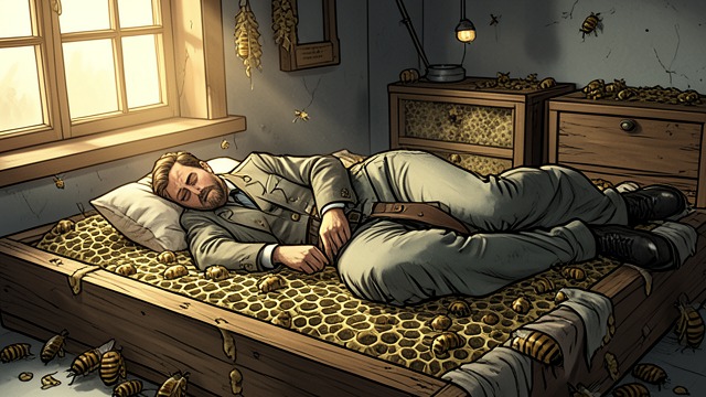 An Old Method from "Grey Bees". An Old Method Rest above the hives Sergeyich builds a bed over his colonies and discovers that their vibration helps him feel rested.