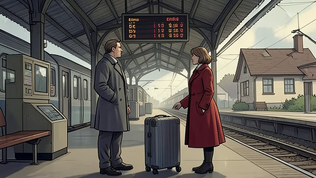 A Meeting Arranged from "Grey Bees". A Meeting Arranged A safe arrival planned Sergeyich calls Vitalina with the train’s arrival time and carriage number.