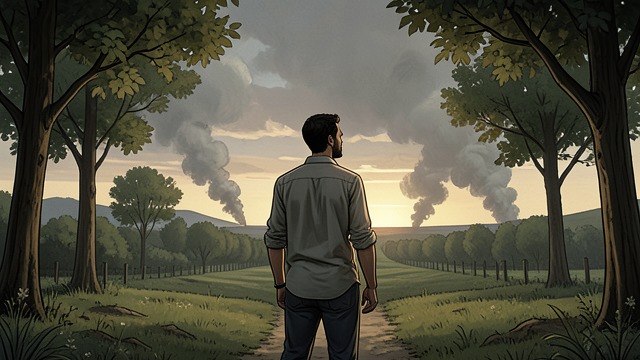 Positions on the Horizon from "Grey Bees". Positions on the Horizon Two sides unseen From his garden, Sergeyich cannot see the Ukrainian trenches or the positions near Karuselino, but he knows where…