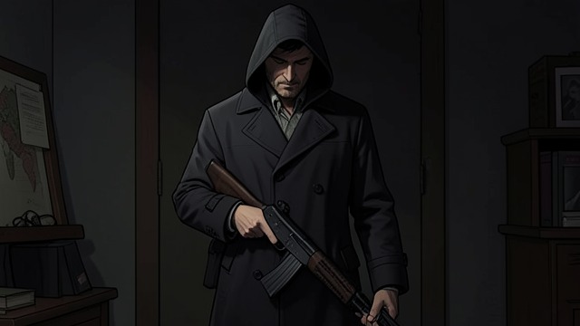 A Soldier at the Door from "Grey Bees". A Soldier at the Door A risky introduction Petro visits Sergeyich’s house in the dark, carrying a rifle and asking only to become acquainted.