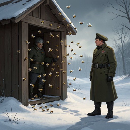 The Bees’ Refuge from "Grey Bees". The bees move from threatened winter quarters to a temporary Crimean home, where their health becomes entangled with state suspicion and Sergeyich’s fears.