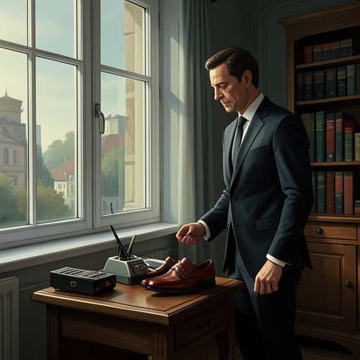 A Gentleman’s Gift and a Public Story from "Grey Bees". The governor’s shoes and Sergeyich’s later media interview contrast private recognition with the public appropriation of a displaced person’s experience.