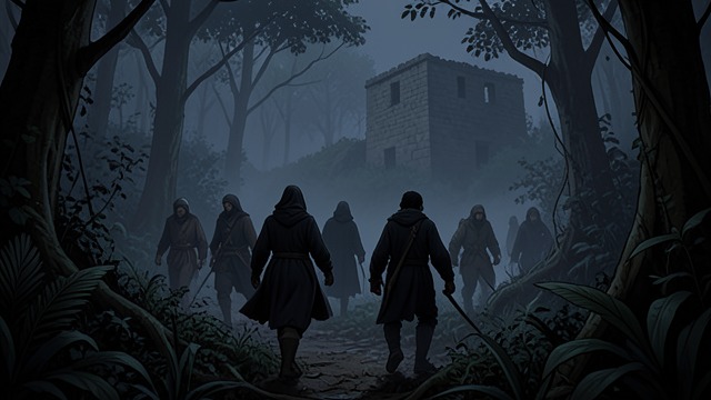 The Night Pursuit from "The Last of the Mohicans". The Night Pursuit Enemies close in Hurons follow the fugitives through the forest and nearly find them at the ruined blockhouse.