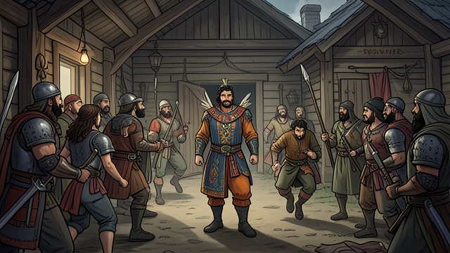The Death-Hallo from "The Last of the Mohicans". The Camp Awakens A returning war party A cry announces the arrival of warriors carrying scalps.