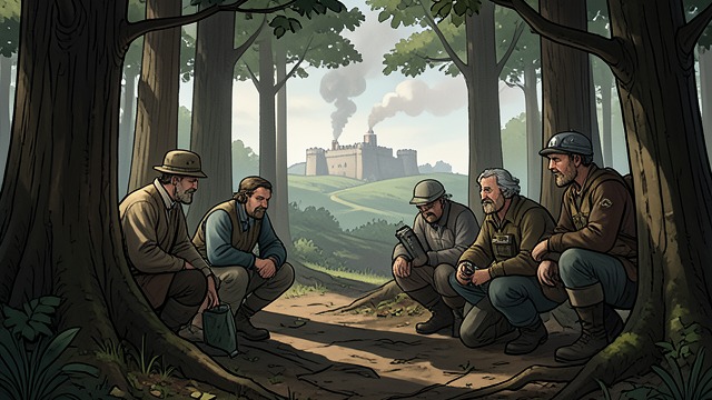 The Waiting Ambush from "The Last of the Mohicans". The Waiting Ambush Choosing concealment Hawkeye’s party hides near the Hudson rather than rushing blindly toward the fort.