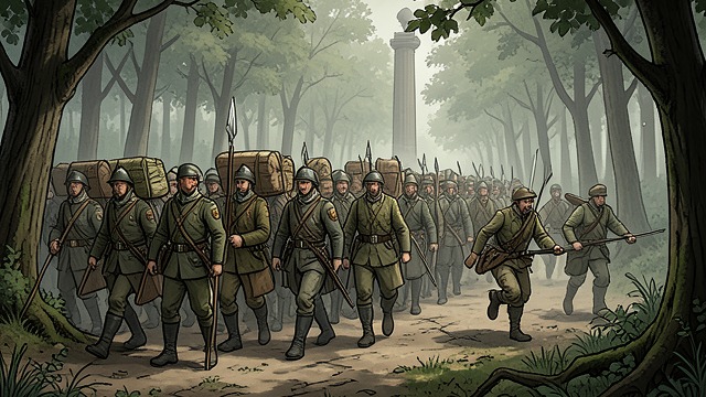 The Reinforcement Column from "The Last of the Mohicans". A Force Sent North Webb's Order Webb dispatches a detachment toward William Henry, while the main body remains near Fort Edward.