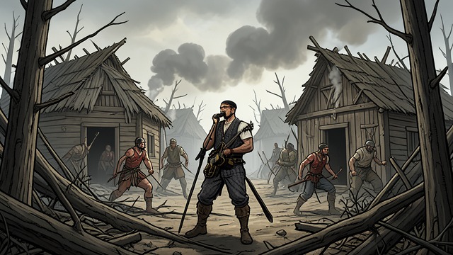 The Village as Final Ground from "The Last of the Mohicans". The Battle Changes Setting Familiar ground The Hurons make a last stand around their council lodge, where homes and communal space become a battlefield.