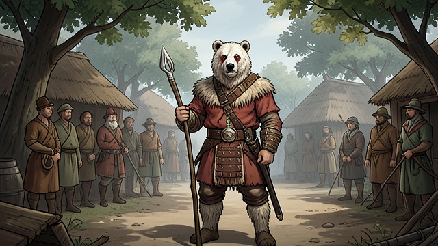 The Captured Conjurer from "The Last of the Mohicans". An Improvised Disguise A vulnerable opening Hawkeye finds a Huron conjurer preparing for his role and knocks him unconscious.