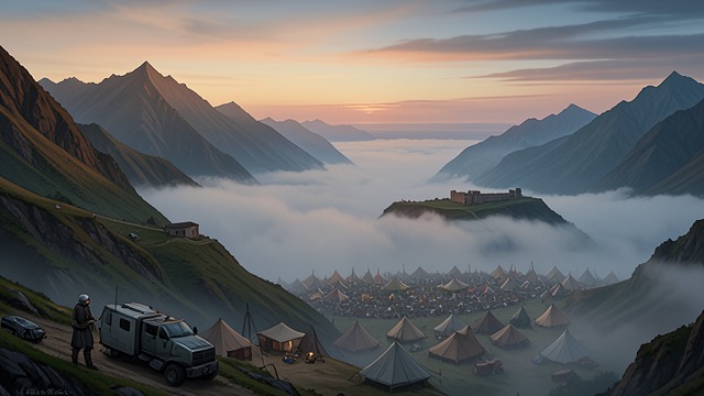 The Fort’s Exposure from "The Last of the Mohicans". The Fort’s Exposure A revealing height From a mountain ledge, the travelers see William Henry, its garrison, and Montcalm’s large encampment.