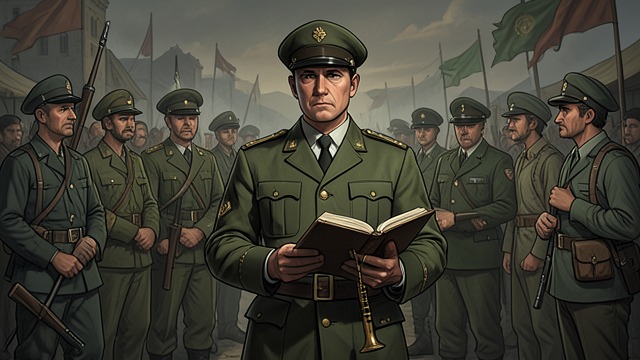 The Singing Master from "The Last of the Mohicans". A Calling in Uniformed Company An Unmilitary Profession David Gamut appears among soldiers and travelers carrying a psalm book and pitch pipe.