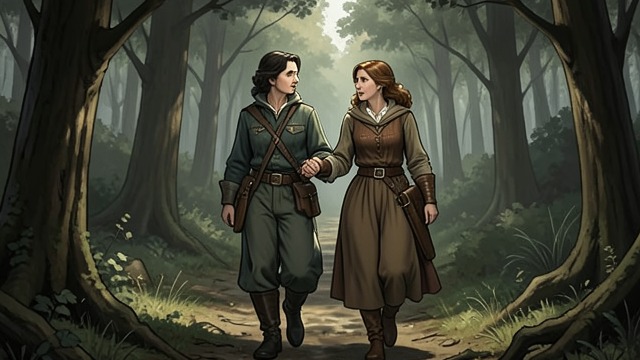 A Shared Departure from "The Last of the Mohicans". Leaving Together Different temperaments Cora stays composed while Alice's eyes reveal how much she has wept.