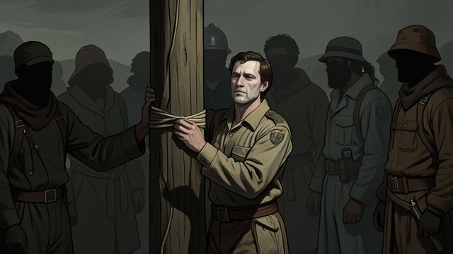 The Bound Prisoner from "The Last of the Mohicans". The Bound Prisoner Resistance without weapons David struggles when the Hurons seize him, briefly throwing an assailant down before being overpowered.