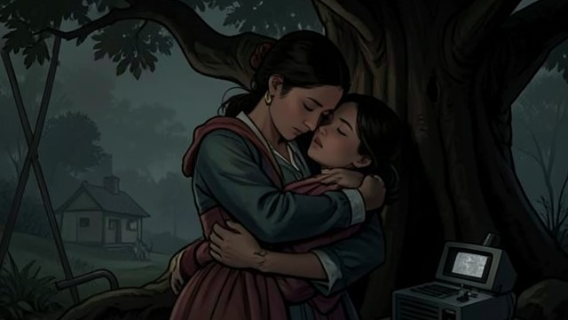 Cora’s Embrace from "The Last of the Mohicans". Cora’s Embrace Comfort under pressure Cora folds Alice into her arms while the searchers move near the concealed entrance.