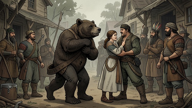 The Cave Deception from "The Last of the Mohicans". A Story for the Waiting Hurons A dangerous exit Hawkeye carries the bear act outside while Duncan carries Alice.