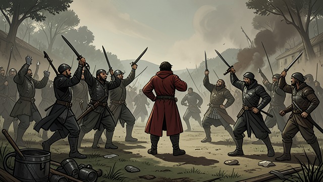 The Massacre Signal from "The Last of the Mohicans". The Failure of Restraint Violence erupts After disorder begins among the stragglers, Magua gives the whoop that summons the scattered warriors.