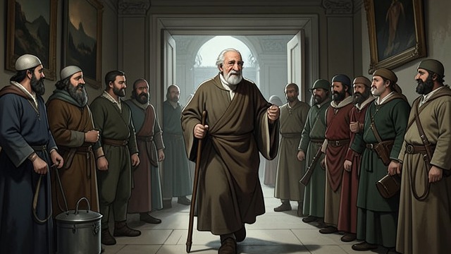 Tamenund’s Arrival from "The Last of the Mohicans". The Elder Judge A revered presence Tamenund enters supported by attendants, carrying the signs of a long life and a respected public history.