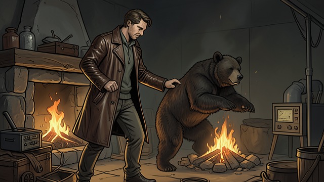 The Bear’s Performance from "The Last of the Mohicans". The Animal That Sings A comic disturbance Hawkeye imitates a bear that repeats David’s melody, creating an uncanny interruption.