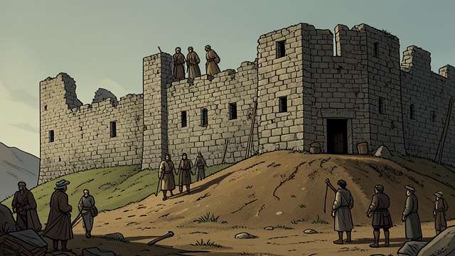 The Grave and the Blockhouse from "The Last of the Mohicans". The Grave and the Blockhouse History embedded in place The ruined fort and its burial mound bring earlier warfare into the fugitives’ present.