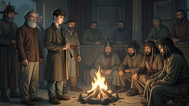 Witness and Comforter from "The Last of the Mohicans". Song at the Funeral Shared mourning David stands beside Munro and later leads Christian song at Cora’s burial.