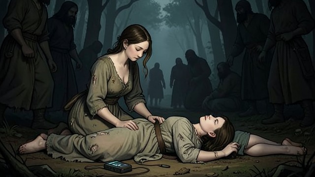 Cora Stays with Alice from "The Last of the Mohicans". Care in the Chaos A sister's choice When Alice collapses, Cora remains beside her rather than joining the flight.