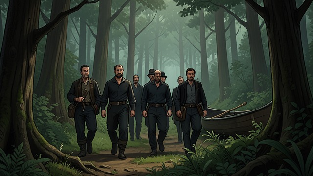 The Abandoned Route from "The Last of the Mohicans". The Abandoned Route A changed plan With French forces close and time short, Hawkeye rejects a direct assault through the sentries.