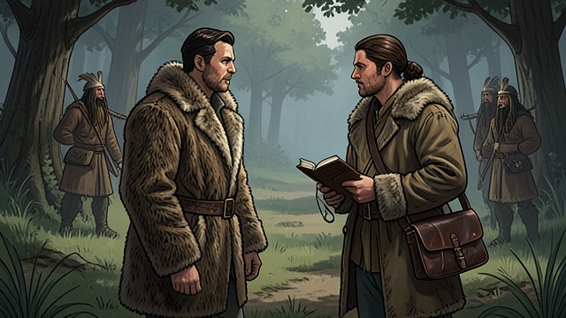 The False Uncas from "The Last of the Mohicans". Roles Exchanged A deliberate substitution Uncas wears the bear skin while Hawkeye takes David’s clothes, book, and spectacles.